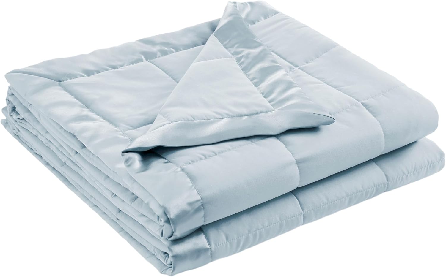 Satin Trim Blue Down Alternative Blanket