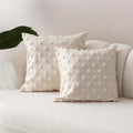 Ivory Cotton Blend Neutral Pillow Covers