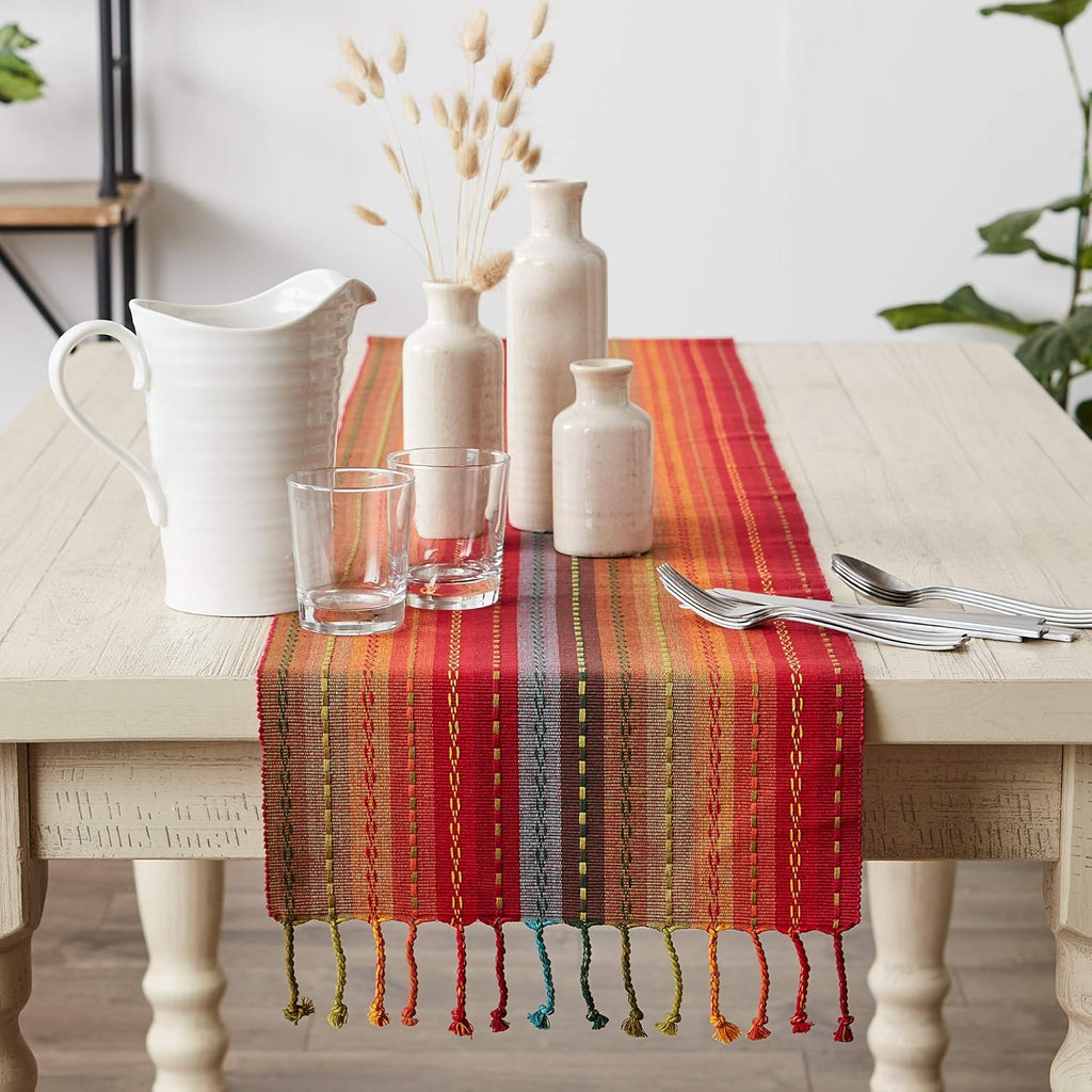 Southwest Spice Woven Cotton Table Runner