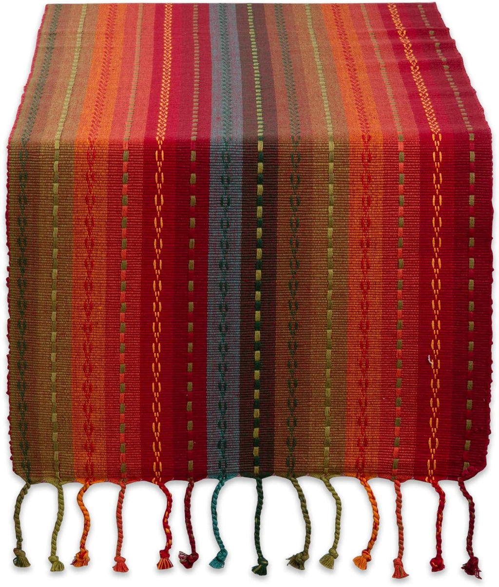 Southwest Spice Woven Cotton Table Runner