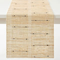 Handwoven Ramie Neutral Beige Table Runner