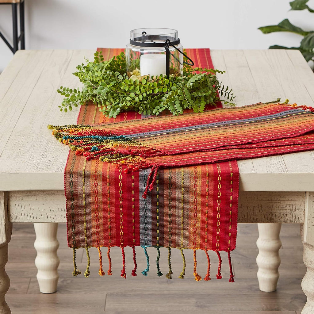 Southwest Spice Woven Cotton Table Runner