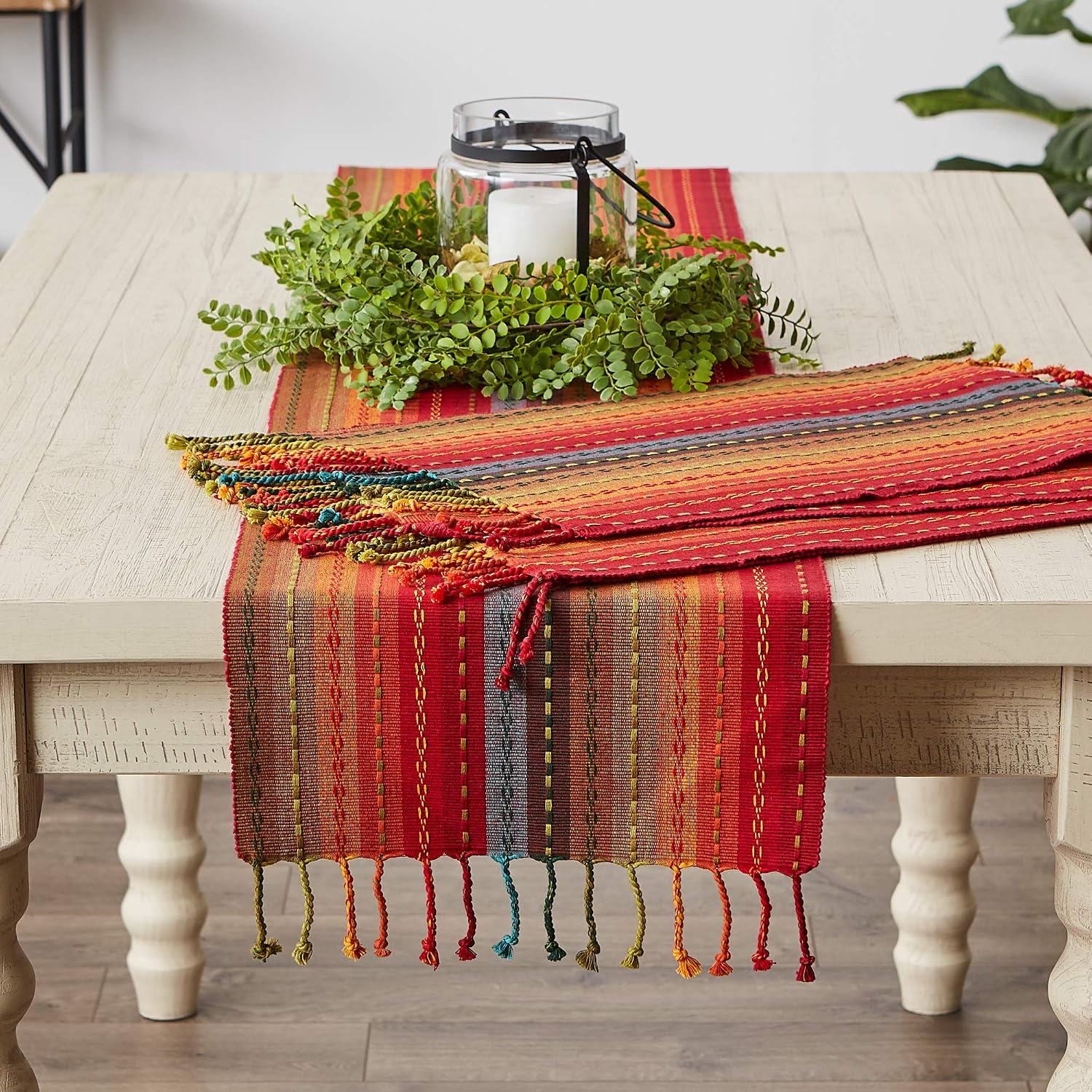 Southwest Spice Woven Cotton Table Runner