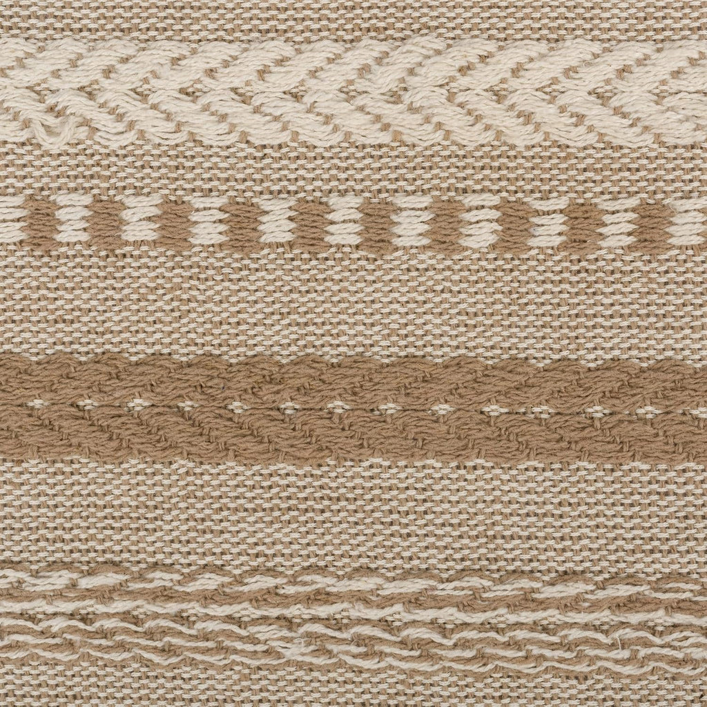 Braided Stripe Cotton Farmhouse Table Runner